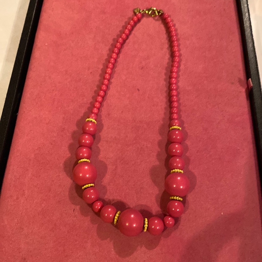 Banana Republic pink with yellow accents necklace